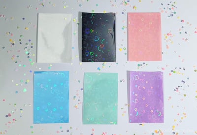 Heart Holo Colored Sleeves