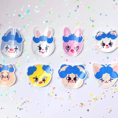 Skzoo clown stickers