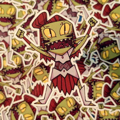 Invader 'zel sticker