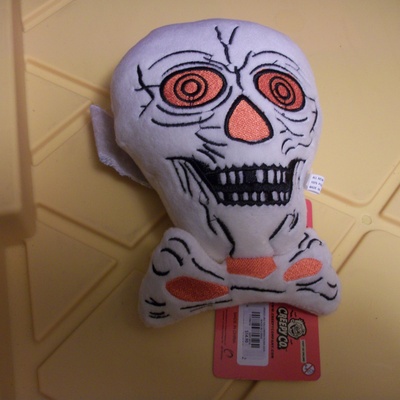 Extremely rare beistle retro vintage halloween collectible skull crossbone plush