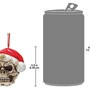 Santa Skull Christmas Xmas Halloween Horror Gothic Ornament-4