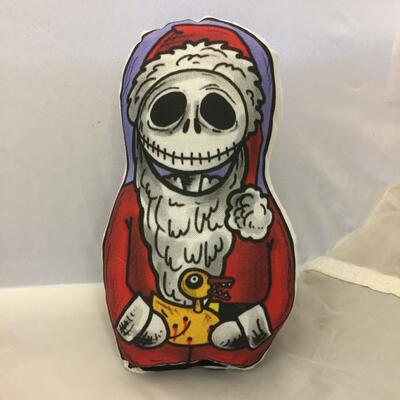 Jack skellington doll nightmare before christmas santa jack pillow stuffed plush christmas creepmas halloween