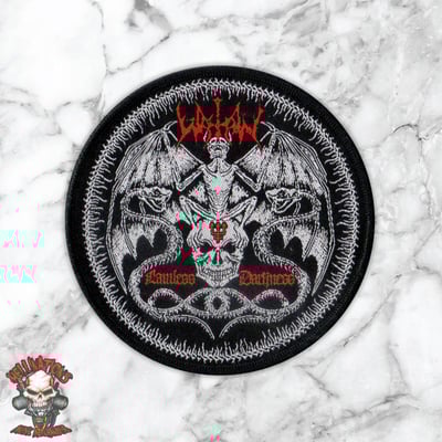 Watain round woven patches