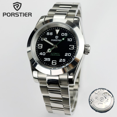 Porstier watch 36mm/39mm dial nh35a mechanical movt luminous 20atm diving business causal wristwatch