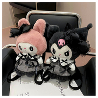Gothic Kuromi Melody Plush Backpack - Thumbnail 5
