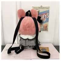 Gothic Kuromi Melody Plush Backpack - Thumbnail 7