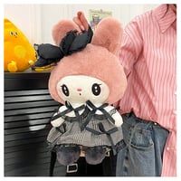 Gothic Kuromi Melody Plush Backpack - Thumbnail 2