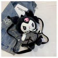 Gothic Kuromi Melody Plush Backpack - Thumbnail 6