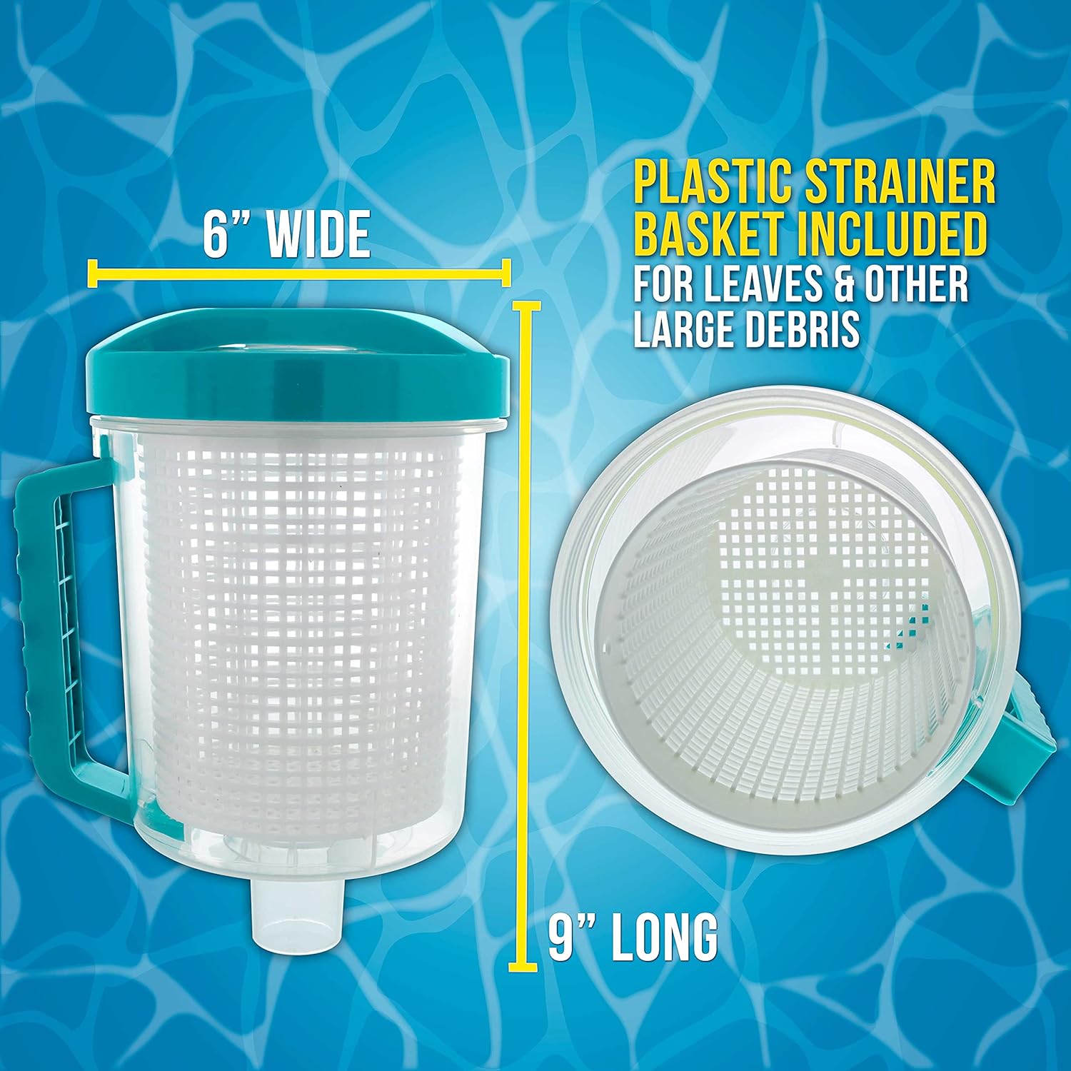 Professional InLine Pool Leaf Canister With Plastic Mesh Basket