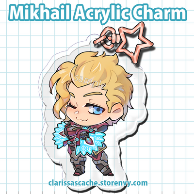 Mikhail acrylic charm