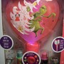 RARE Dr. Seuss The Grinch Townley Girl Light Up Heart Mirror Lip Balm Jewelry Set kids child children tween Christmas make up cosmetic-2