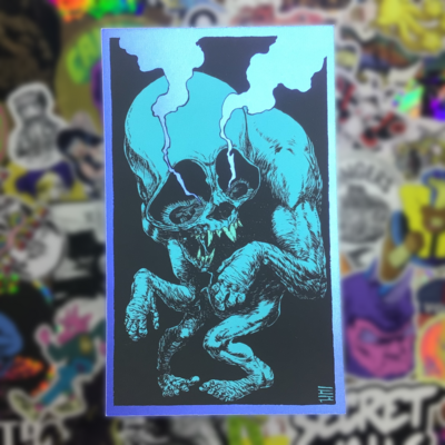 Smoke eyes blue ghoul