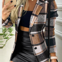 Temperament Women Long Sleeved Coat - Thumbnail 1