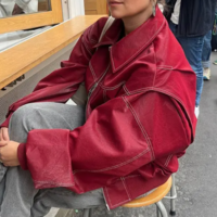 RETRO LAPEL LOOSE JACKET - Thumbnail 2