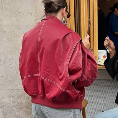 Retro lapel loose jacket