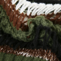 Y2K STRIPE HOLLOW OUT FISHNET SWEATSHIRT - Thumbnail 8