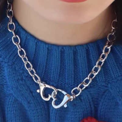 Double heart necklace 