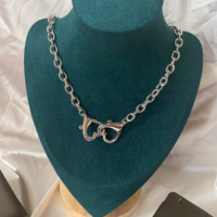 DOUBLE HEART NECKLACE  - Thumbnail 2