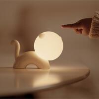 Cute Cat Nightlight Glowing Comfort LED Night Light Lamp - Thumbnail 1