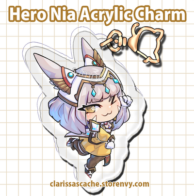 Hero Nia Acrylic Charm