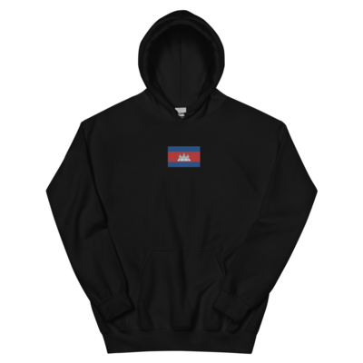 Khmer flag embroidered unisex hoodie