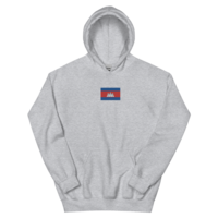 Khmer Flag embroidered Unisex Hoodie - Thumbnail 2