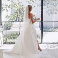 Simple Ball Gown Wedding Dresses Beach Bridal Gowns - Thumbnail 2