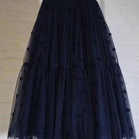 White Tulle Skirt Outfit Wedding White Tulle Midi Skirts Bridesmaid Tulle Tutu Skirt Plus Size Tiered Tulle Skirts - Thumbnail 3