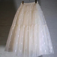 White Tulle Skirt Outfit Wedding White Tulle Midi Skirts Bridesmaid Tulle Tutu Skirt Plus Size Tiered Tulle Skirts - Thumbnail 5