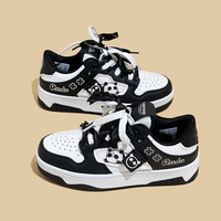 Black White Panda Sneakers Shoes - Thumbnail 7