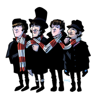 Fab Four vinyl sticker - Thumbnail 1