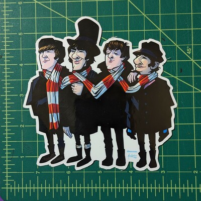 Fab four vinyl sticker