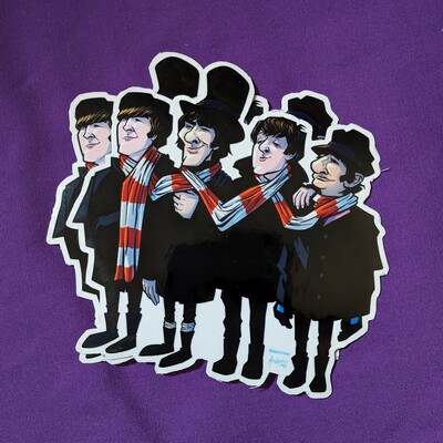 Fab four vinyl sticker