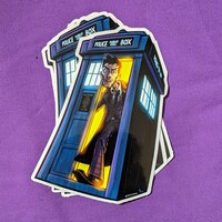Doctor Who vinyl sticker - Thumbnail 1