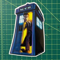 Doctor Who vinyl sticker