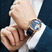 Carnival watch Symbolic Animals Horse 41mm dial Japanese mechanical movt 3ATM causal business wristwatch 515G - Thumbnail 7