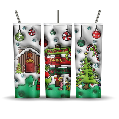 The grinch who-ville direction post christmas 20 oz tumbler