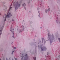 Purple Floral Tulle Midi Skirt Outfit Holiday Tulle Skirt Blue Flower Tulle Midi Skirts Custom Plus Size - Thumbnail 3