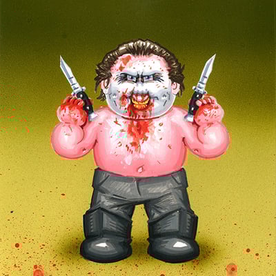 Dom head / thirty juan final art - horrorible kids - series 8 2023