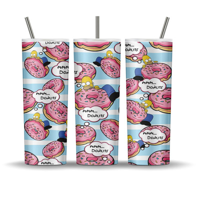 Homer simpson biting donut - 20 oz tumbler