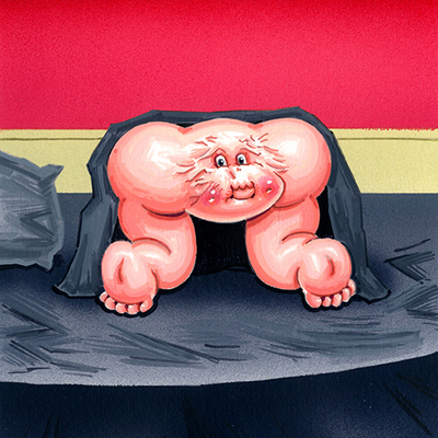 Bud face / bo ciety final art - horrorible kids - series 8 2023 - Thumbnail 3