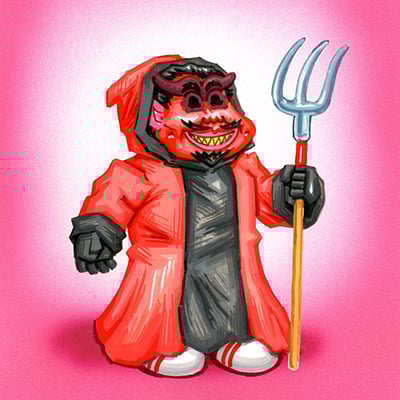 Devilish damian / haunted hal final art - horrorible kids - series 8 2023 - Thumbnail 2