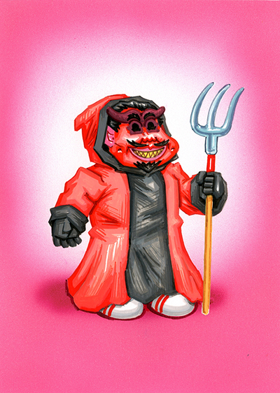 Devilish DAMIAN / Haunted HAL Final Art - Horrorible Kids - Series 8 2023