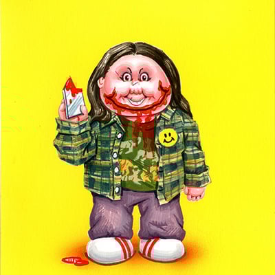 Smile lin / creepy caitlin final art - horrorible kids - series 8 2023