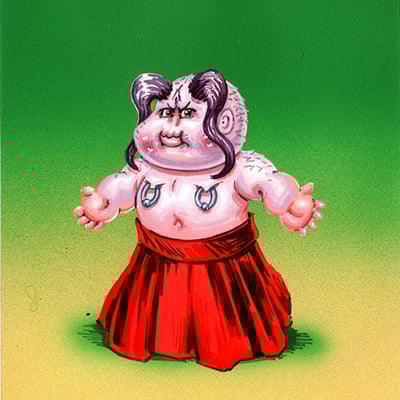 Kinky carl / del cell final art - horrorible kids - series 8 2023