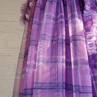 Women Green Plaid Long Tulle Skirts High Waisted Tiered Tulle Skirt Holiday Outfit Custom Plus Size - Thumbnail 7