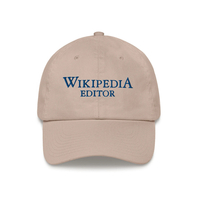 Wikipedia Editor Cap in Khaki - Thumbnail 1