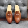 Handmade Genuine Leather Mules For Men's-1