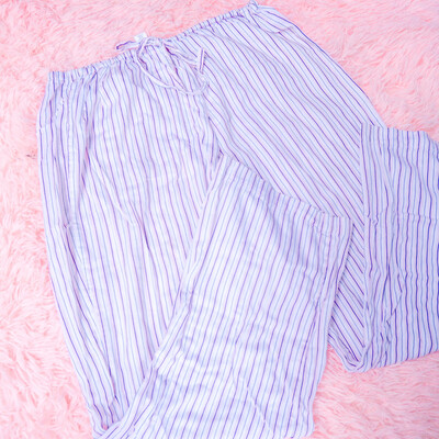 Comfy striped korean pjs