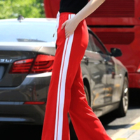 Stunning French Over Wide Stripes Loose Fits Wide Leg Flare Pants Streetwear Summer Rave - Thumbnail 1